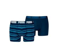 PUMA Everyday Striped Boxers 2P, Biancheria Intima Uomo, Denim - New, S