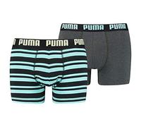 Puma Everyday Striped Boxers 2p Biancheria Intima Uomo (Pacco da 2)