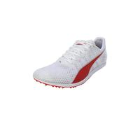 Puma Evospeed Distance 11, Scarpe da Ginnastica Uomo, Puma White Puma Red Metallic Silver, 44 EU