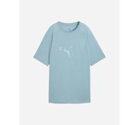 Puma Evostripe Logo Cat W - T-shirt - Donna - Azzurro L