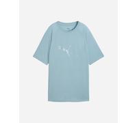 Puma Evostripe Logo Cat W - T-shirt - Donna - Azzurro XS