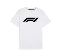 PUMA F1 Ess Logo Tee 180g, Magliette Uomo, PUMA White,