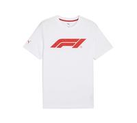 PUMA F1 Ess Logo Tee 180g, Magliette Uomo, PUMA White,