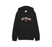 PUMA Felpa con cappuccio AC Milan FtblCulture per ragazzi, Accessori, Nero, 7-8Y 7-8Y