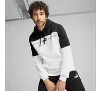 PUMA Felpa con cappuccio Around the Block da uomo, Abbigliamento, Bianco, L L