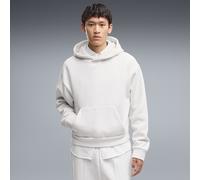 PUMA Felpa con cappuccio Boxy in pile pesante Essentials dalla vestibilità oversize da uomo, Abbigliamento, Bianco, XS XS