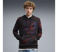 PUMA Felpa con cappuccio con grafica Essentials da uomo, Abbigliamento, Nero, L L