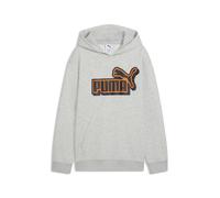 PUMA Felpa con cappuccio con logo Essentials Lab dal taglio morbido per ragazzi, Accessori, Grigio, 9-10Y 9-10Y
