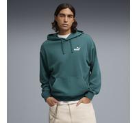 PUMA Felpa con cappuccio con logo Essentials N.1 dal taglio morbido da uomo, Abbigliamento, Verde, XXL XXL