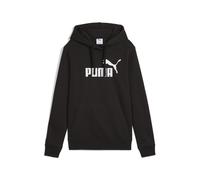 PUMA Felpa con cappuccio con logo Essentials No. 1 da donna, Abbigliamento, Nero, M M
