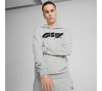PUMA Felpa con Cappuccio con Logo Motorsport F1 Ess da Uomo S Light Gray Heather