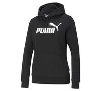 PUMA Felpa sportiva 'ESSENTIAL Logo Hoodie' nero / bianco, Taglia L