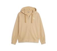 PUMA Her Full-Zip Felpa con Cappuccio TR Sudore, Dune Sabbia, S Donna