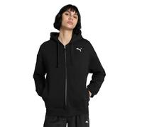 PUMA Her Full-Zip Felpa con Cappuccio TR Sudore, Black, S Donna