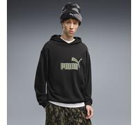 PUMA Felpa con cappuccio dal taglio morbido Essentials Elevated No. 1 da uomo, Abbigliamento, Nero, L L