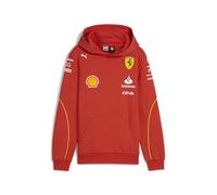 PUMA Felpa con Cappuccio della Squadra Scuderia Ferrari 2024 Bambini Rosso Bruciato - Taglia: 116