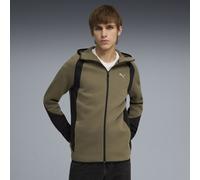 PUMA Felpa con cappuccio e zip Evostripe da uomo, Abbigliamento, Verde, S S