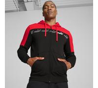 PUMA Felpa con Cappuccio e Zip Integrale Around The Block da Uomo L, for all Time Red