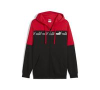 PUMA Felpa con Cappuccio e Zip Integrale Around The Block da Uomo L, for all Time Red