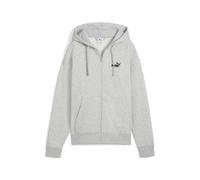 PUMA Felpa con cappuccio e zip integrale con logo ESS N. 1 Comfort da donna, Abbigliamento, Light Grigio Heather, XL XL
