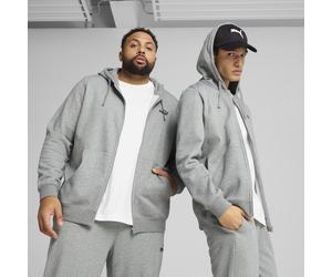PUMA Felpa con cappuccio e zip integrale Essentials con logo N. 1 da uomo, Abbigliamento, Grigio, L L