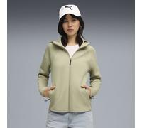 PUMA Felpa con cappuccio e zip integrale Evostripe da donna, Abbigliamento, Lux Army, XS XS