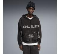 PUMA Felpa con cappuccio e zip unisex, Accessori, Nero, XL XL