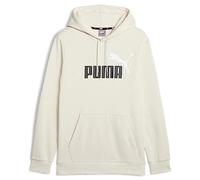 PUMA Felpa Con Cappuccio Ess+ 2 Col Big Logo Fl, Uomo, Neve Alpina, L