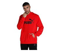 PUMA Felpa con Cappuccio Ess Big Logo TR, Sudore Uomo, Rosso ad Alto Rischio, S