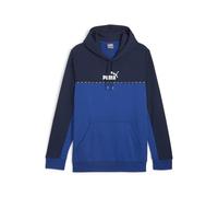 PUMA Felpa con Cappuccio Ess Block X Tape TR Sudore, Smalto Cobalto, L Uomo