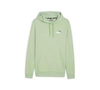 PUMA Felpa con Cappuccio Ess+ Small Logo da Uomo L Pure Green