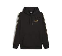 PUMA Felpa con Cappuccio Ess Tape Minimal Gold da Uomo S Black
