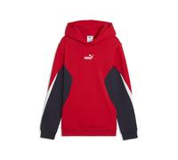 PUMA Felpa con cappuccio Essentials Block per ragazzi, Accessori, Rosso, 11-12Y 11-12Y