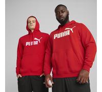 PUMA Felpa con cappuccio Essentials con logo N. 1 da uomo, Abbigliamento, Rosso, 4XL 4XL
