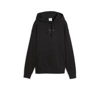 PUMA Felpa con Cappuccio Essentials Script da Donna L, Black