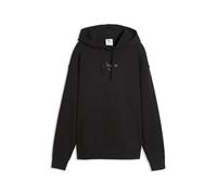 PUMA Felpa con Cappuccio Essentials Script da Donna L, Black