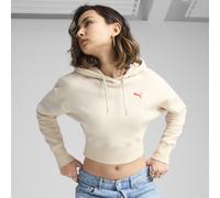 PUMA Felpa con cappuccio grafica PREMIUM ESS vestibilità comoda da donna, Abbigliamento, Alpine Snow, XL XL
