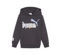 PUMA Felpa con Cappuccio Grafica X The Puffi TR Sudore, Carbone Scuro, 140 Unisex-Bambini