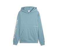 PUMA Felpa con Cappuccio Graphics Training da Uomo S, Baltic Sea Blue