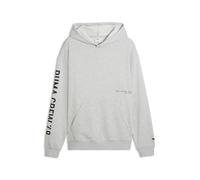 PUMA Felpa con Cappuccio Graphics Training da Uomo S, Light Gray Heather