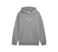 PUMA Felpa con cappuccio in pile BMW M Motorsport Essentials da uomo, Collection, Medium Grigio Heather, XL XL