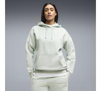 PUMA Felpa con cappuccio in pile Essentials dal taglio morbido da donna, Abbigliamento, Verde, M M