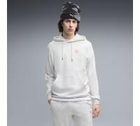 PUMA Felpa con cappuccio in pile Essentials Elevated da uomo, Abbigliamento, Bianco, XL XL