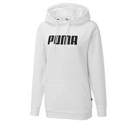 PUMA Felpa con cappuccio oversize da donna Essentials, bianco, M