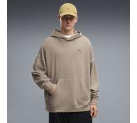 PUMA Felpa con cappuccio oversize Essentials da uomo, Accessori, Beige, S S