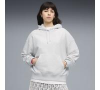 PUMA Felpa con cappuccio oversize Wardrobe Essentials da donna, Abbigliamento, Bianco, XL XL