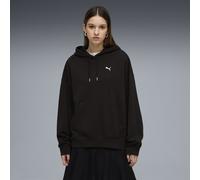 PUMA Felpa con cappuccio oversize Wardrobe Essentials da donna, Abbigliamento, Nero, XS XS