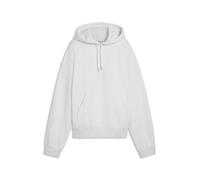 PUMA Felpa con Cappuccio Oversize Wardrobe Essentials da Donna M, White Glow Heather