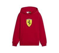 PUMA Felpa con Cappuccio Scuderia Ferrari Coloured Shield per Ragazzi 176, Rosso Corsa Red
