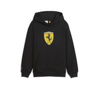 PUMA Felpa con cappuccio Scuderia Ferrari ColouRosso Shield per ragazzi, Accessori, Nero, 9-10Y 9-10Y